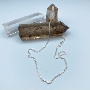 Sterling  Silver Round Box Chain 16”